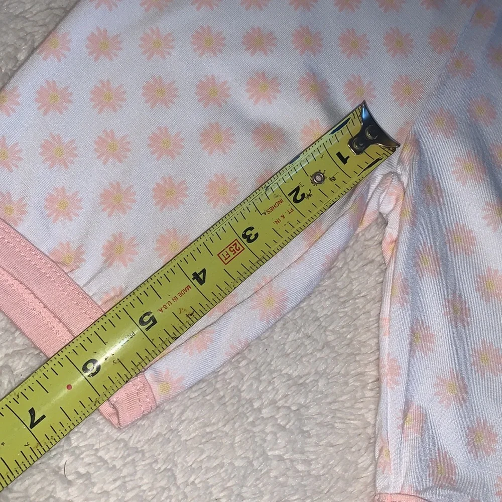 NWT Milkberry Pink & White Floral Pajama Loungewear Set 5T Bamboo